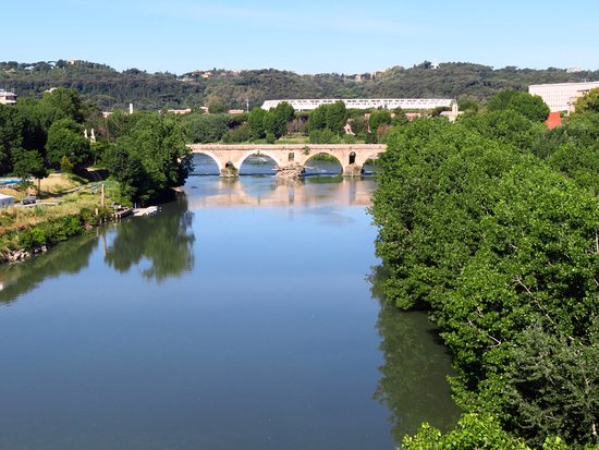 Ponte Milvio sul Tevere a Roma
